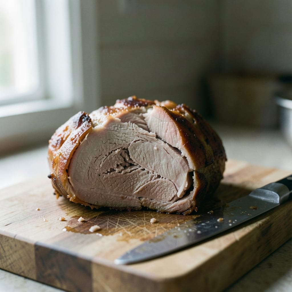 A roast that went wrong, dry and split