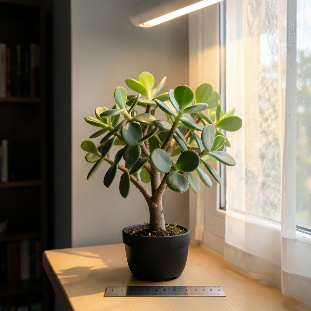 How Much Light Does a Jade Plant Need: Bright Indirect Sunlight for Thriving Leaves